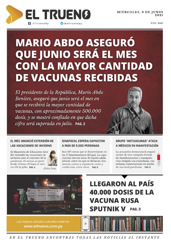 E-paper 9 de junio 2021 - El Trueno