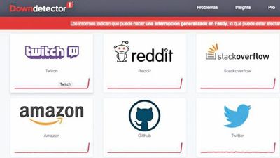 Fallo de proveedor provoca importante caída de internet