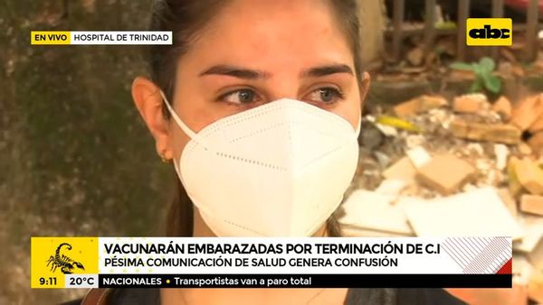 Desorganización total en vacunación a embarazadas - A la gran 730 - ABC Color