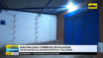 Asaltan local comercial en Villa Elisa - ABC Noticias - ABC Color