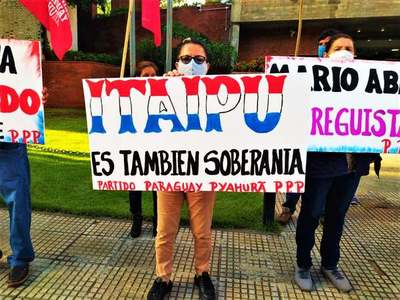Partido Paraguay Pyahurâ se moviliza contra 'entrega' de Itaipú