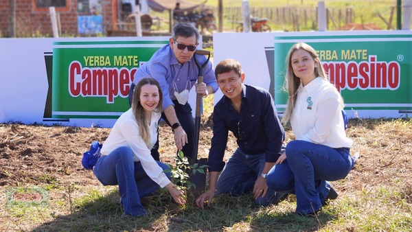 Regional Seguros y Yerba Mate Campesino plantan 200 lapachos