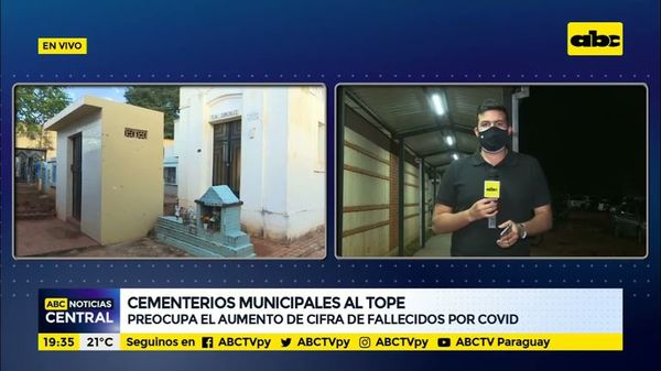 Cementerios municipales están al tope - ABC Noticias - ABC Color
