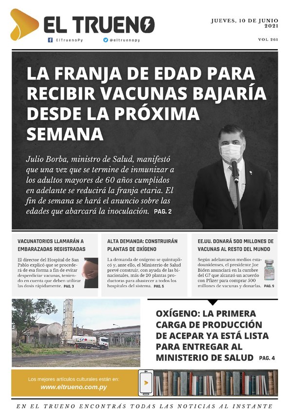 E-paper 10 de junio 2021 - El Trueno