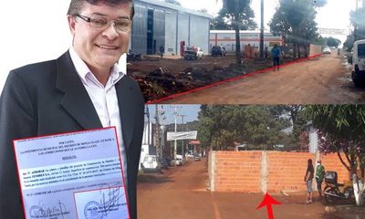 Corrupto Digno Caballero autoriza a un libanés construir muralla en plena calle – Diario TNPRESS