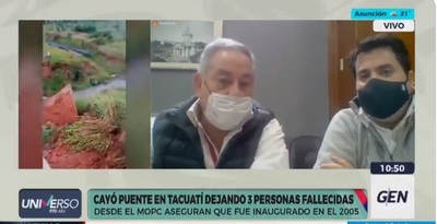MOPC desconoce datos sobre puente caído que dejó tres muertos - ADN Digital