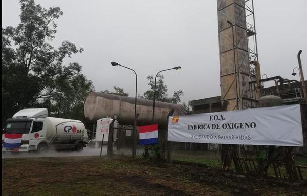 Distribuyen primeros lotes de oxígeno desde Acepar