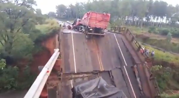 MOPC había reparado solo de forma parcial puente caído en San Pedro