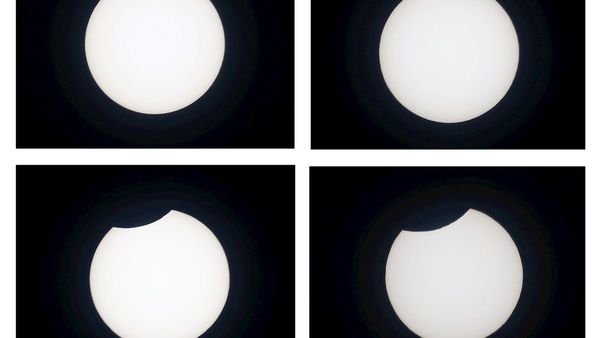 El eclipse anular dejó imágenes de un Sol menguante
