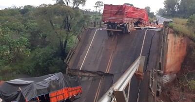 La Nación / Puente caído: MOPC no encontró “fisuras de gravedad” en revisión de hace un mes