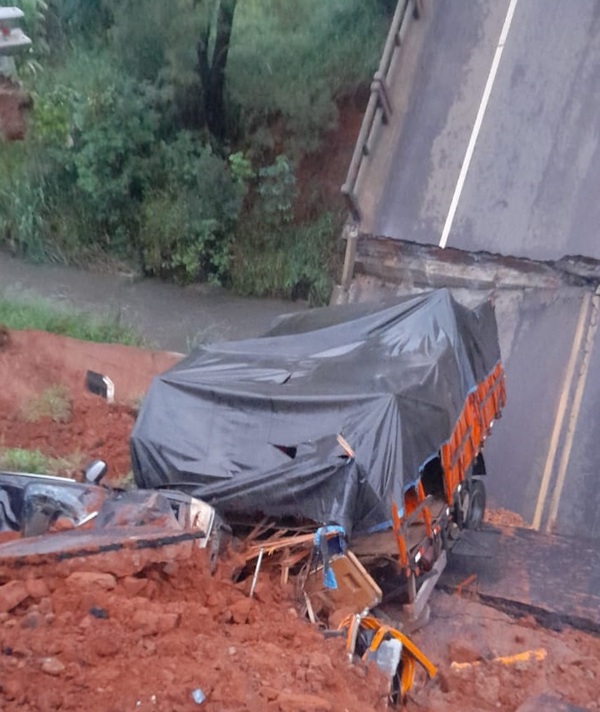 Puente de Tacuatí había sido reparado "parcialmente" por el MOPC