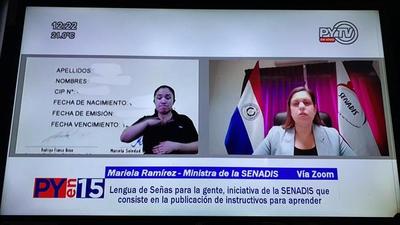 Iniciativa de Senadis propone aprender lengua de señas paraguaya | .::Agencia IP::.