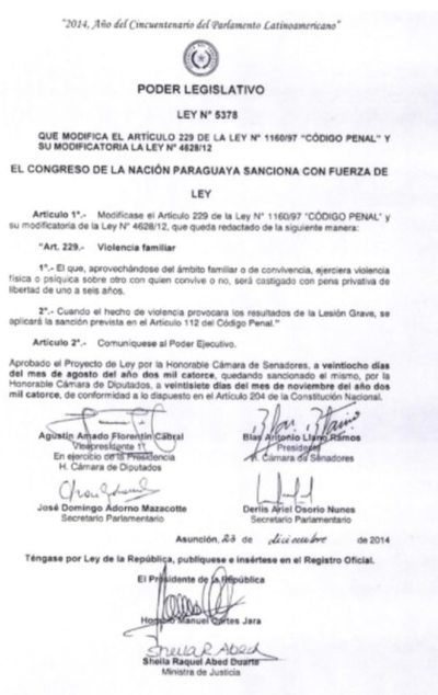 Piden que Senado no apruebe modificación que reduce la pena por violencia familiar - Nacionales - ABC Color