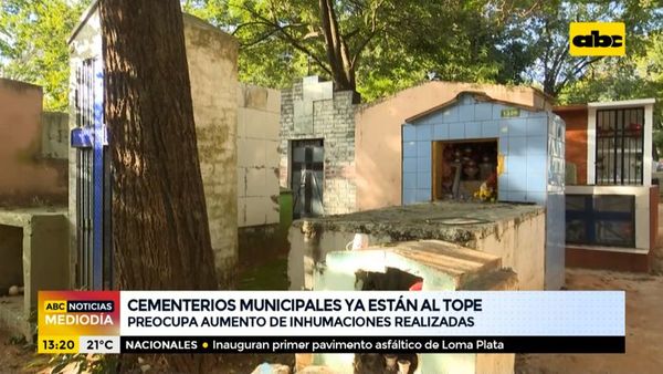 Cementerios municipales ya están al tope - ABC Noticias - ABC Color