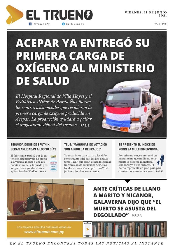 E-paper 11 de junio 2021 - El Trueno