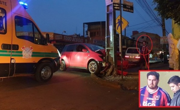 Joven borracho “frenó” contra columna sobre Fortín Toledo