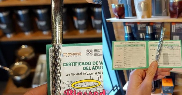 La Nación / Local regala bombillas de alpaca a los vacunados contra el COVID-19