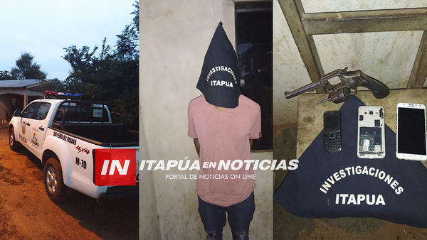 UN DETENIDO TRAS ASALTO EN COMERCIAL LOS AMIGOS DE SAN PEDRO DEL PARANÁ.