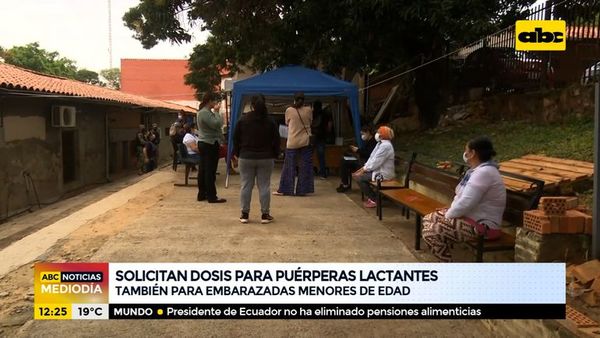 Solicitan liberar vacunas para puérperas lactantes - ABC Noticias - ABC Color