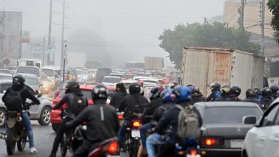 Tránsito mala onda en Asunción
