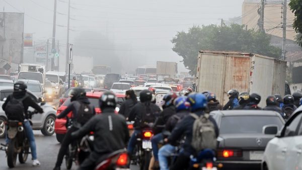Tránsito mala onda en Asunción