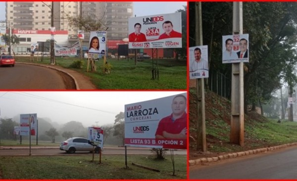 Esteños sufren polución visual causada por carteles políticos