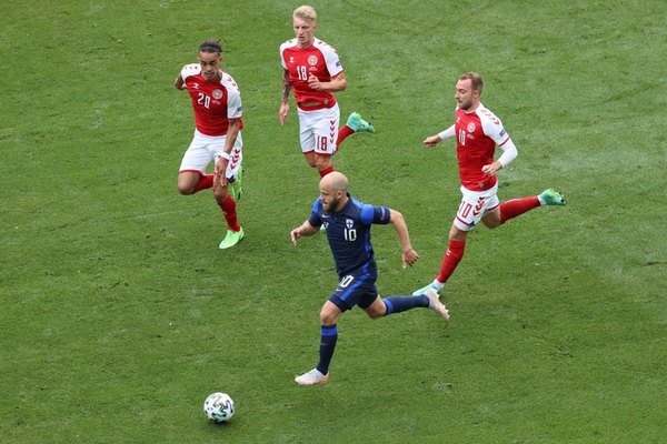 La UEFA designa a Eriksen 'jugador del partido' del Dinamarca-Finlandia