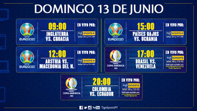 Inglaterra y Croacia abren un domingo plagado de fútbol
