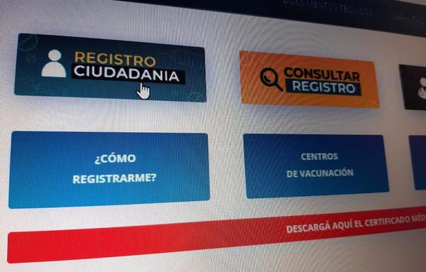 Desde mañana, mayores de 18 años podrán inscribirse para vacunación