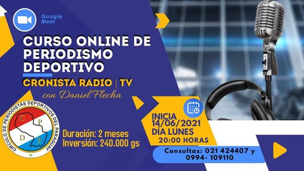 CPDP: arranca curso online de periodismo deportivo - Deportes - ABC Color
