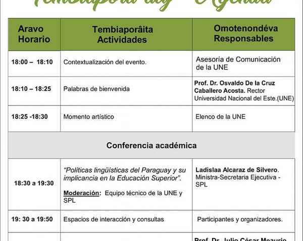 Presentarán conferencia sobre implicancia del guaraní en la educación superior