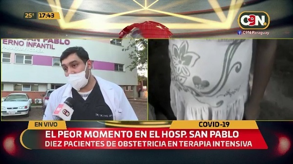 10 pacientes obstétricas están en terapia intensiva en el Hospital San Pablo