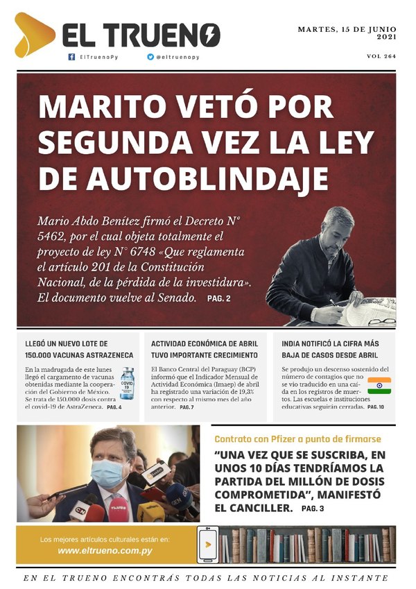 E-paper 15 de junio 2021 - El Trueno