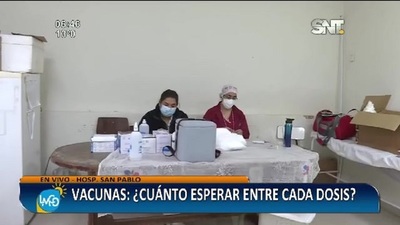 InfoVacunasPy: El tiempo de espera entre cada dosis - SNT