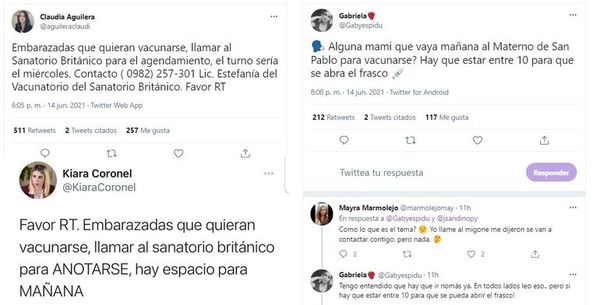 Embarazadas se autogestionan para poder vacunarse contra el COVID - Nacionales - ABC Color
