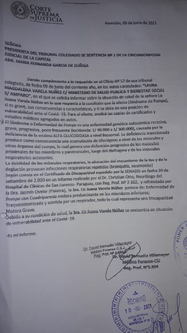 Paciente a quien se le había negado vacunación finalmente recibirá las dosis antiCOVID - Nacionales - ABC Color