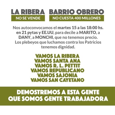La Ribera no se vende, dicen ciudadanos que protestarán por audio filtrado sobre compra de votos - ADN Digital