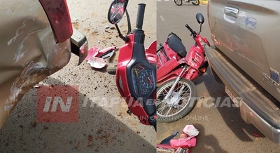 ENCARNACIÓN: MOTOCICLISTA RESULTA CON LESIONES TRAS UN ACCIDENTE SOBRE LA AVENIDA IRRAZABAL.