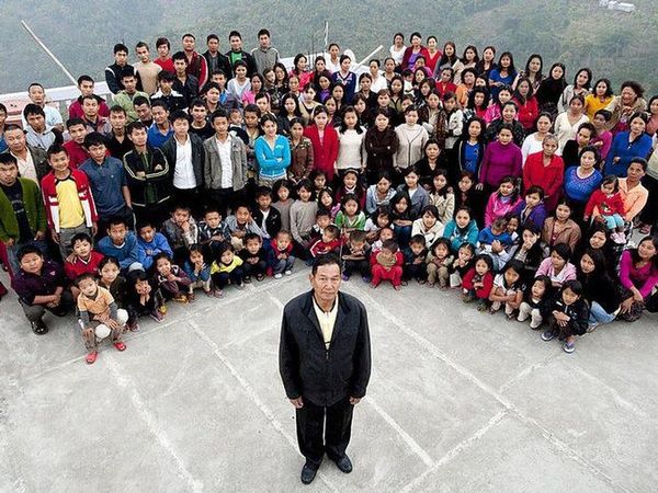 Murió a los 76 años el jefe de la familia más grande del mundo, con 38 esposas y 89 hijos