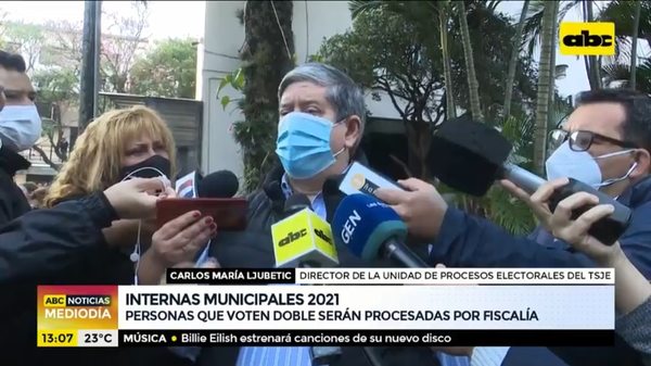 TSJE advierte que los que voten doble serán procesados por la Fiscalía - Nacionales - ABC Color