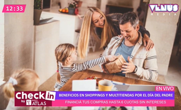 El Banco Atlas brinda beneficios para agasajar a papá en su día