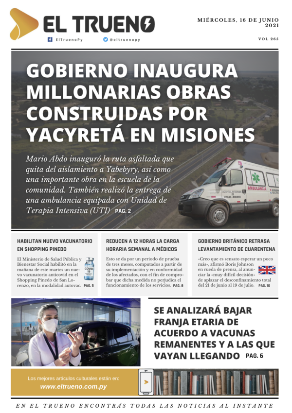 E-paper 16 de junio 2021 - El Trueno