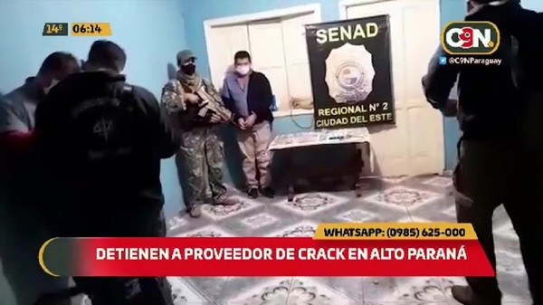 Detienen a proveedor de crack tras operativo Fiscal - Policial - C9N