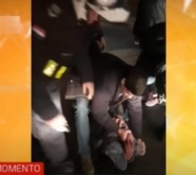 Presunto ladrón es reducido a golpes por ciudadanos - Paraguay.com