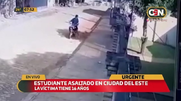 Estudiante fue asaltado a plena luz del día en Ciudad del Este - C9N