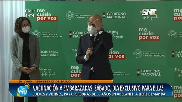 InfoVacunasPy: Sábado vacunación exclusiva para embarazadas - SNT