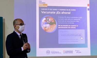 Jueves y viernes liberan vacunación Covid para adultos de 55 años