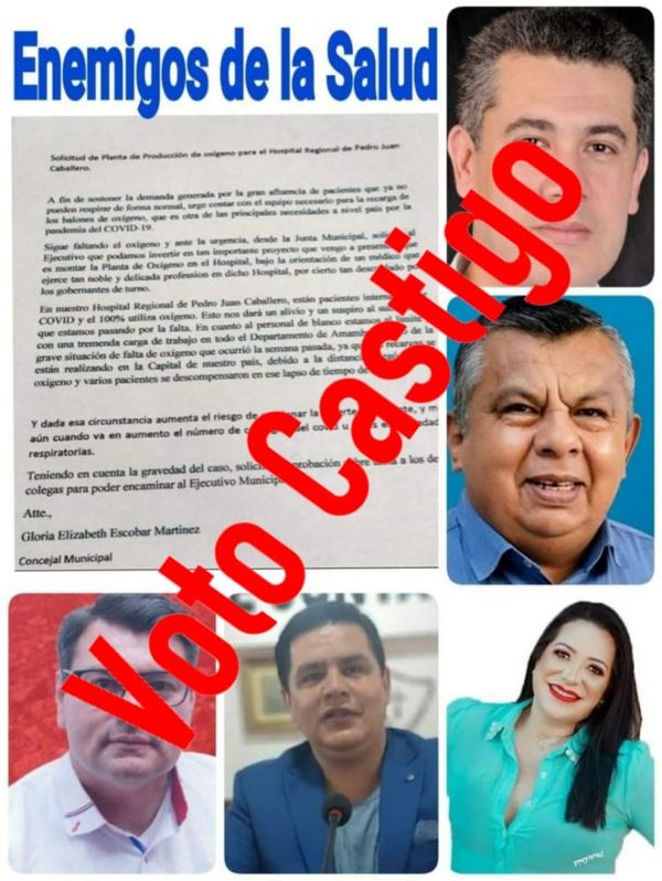 Enemigos de la Salud: Criminal decisión de la Junta municipal con proyecto de planta de oxígeno