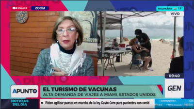 Diario HOY | Martha Chamorro, vicepresidenta de Asatur, sobre el turismo de vacunas en Miami
