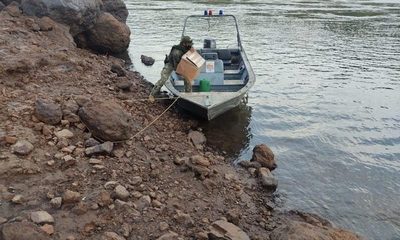 Hallan cocaína al costado del río Paraná